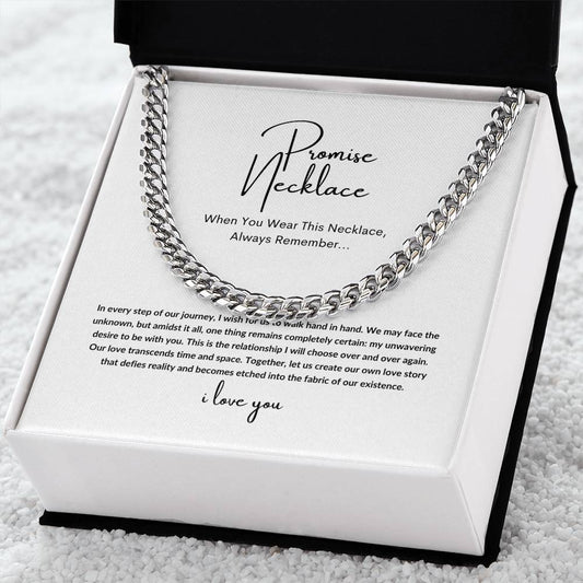 [Almost Sold Out] Promise Necklace For Him|Gift for Boyfriend, Fiance', Soulmate, Husband
