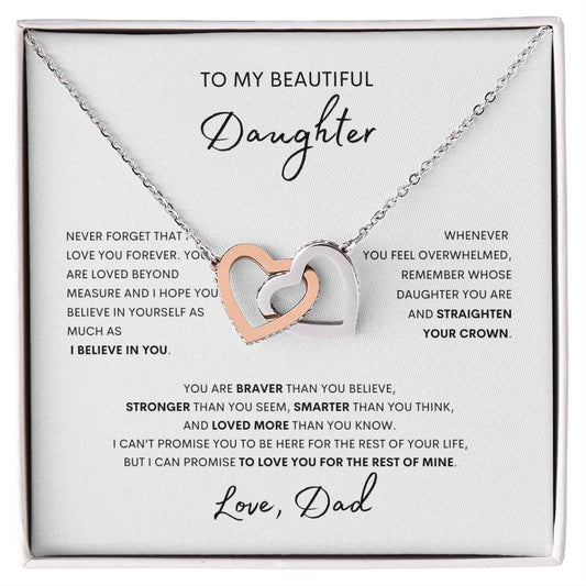 To Daughter From Dad Necklace