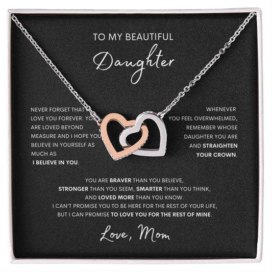 To Daughter From Mom Necklace