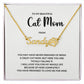 [Almost Sold Out]To My Beautiful Cat Mom Name Necklace|Custom Pet Name Necklace|Personalized Cat Name Necklace