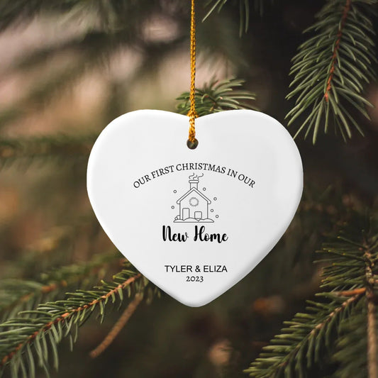 Our First Christmas In Our New Home Ornament (Personalized)| New Home Christmas Ornament| House Ornament 2023